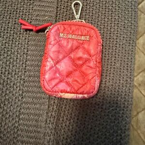 MZ Wallace Red Quilted metro Pouch